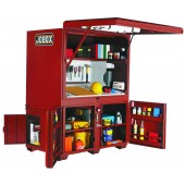 JOBOX FIELD OFFICE, 63-1/2" W X 42-1/2" D X 80" H, BROWN
